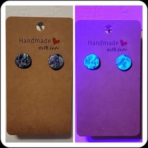 "Ugly Sweater" UV Reactive Handmade Earrings
